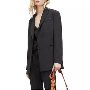 NWT All Saints Nelle Blazer Classic Black 6